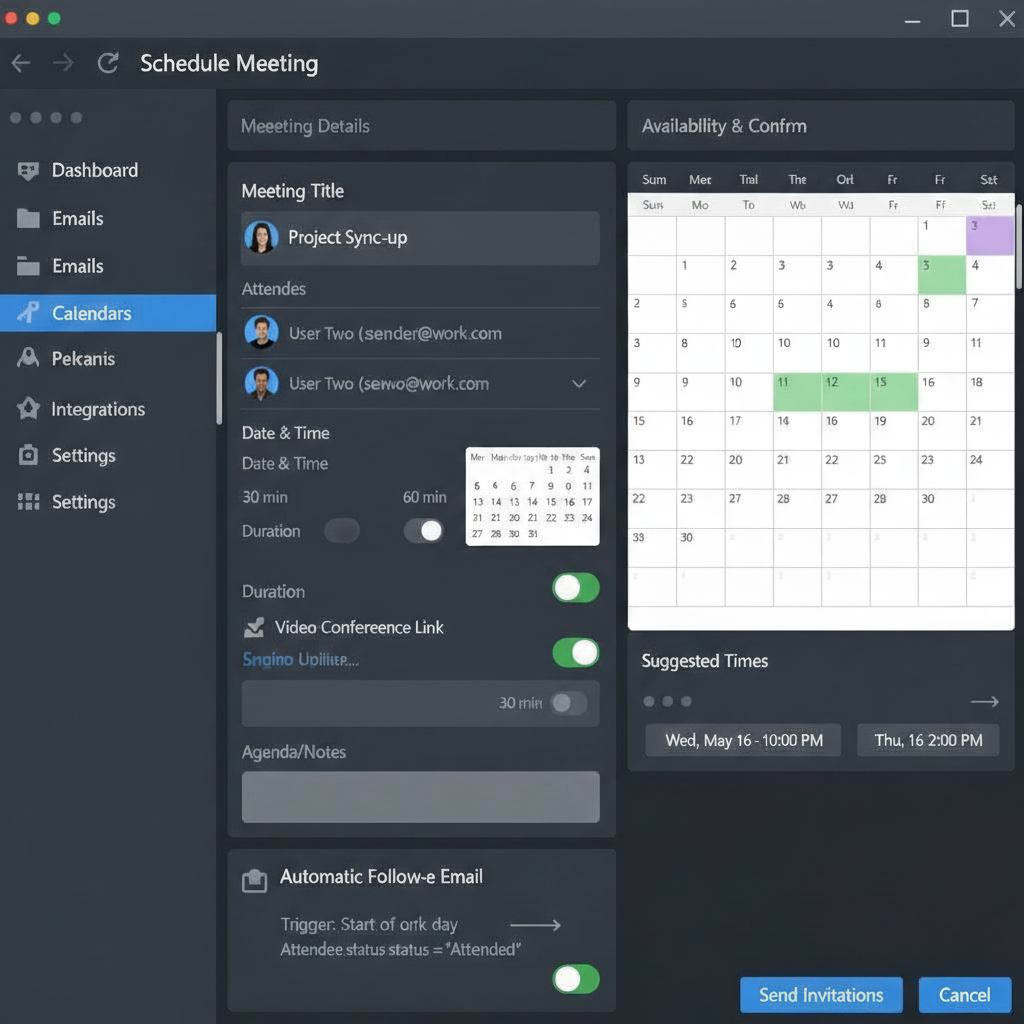 Meeting Scheduling Interface